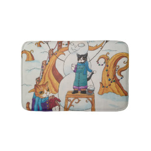 Festive Morning Bath Mat