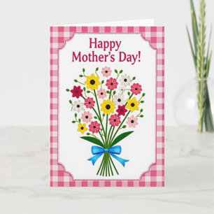 Festive Mothers Day Flower Card