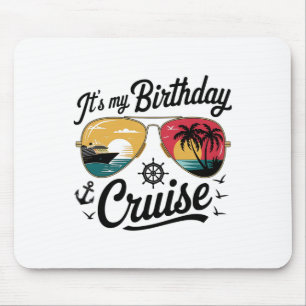 Festive My Birthday Cruise Ship Party 2025 Men1 Mouse Pad