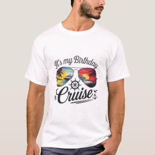 Festive My Birthday Cruise Ship Party 2025 Men  T-Shirt