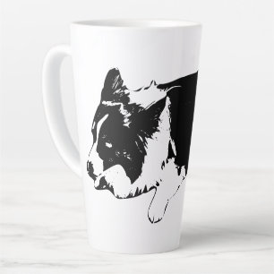 festive nap calm, corgi joy latte mug