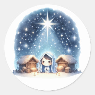 Festive Nativity Stickers