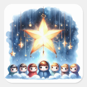 Festive Nativity Stickers