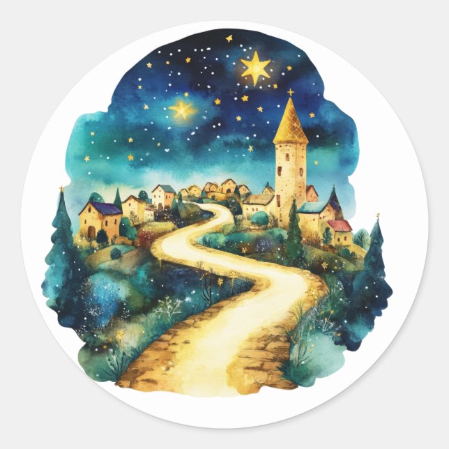 Festive Nativity Stickers (Front)