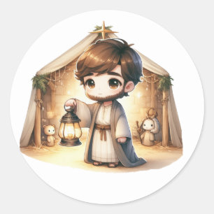 Festive Nativity Stickers