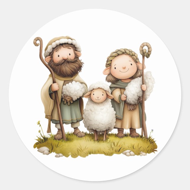 Festive Nativity Stickers (Front)