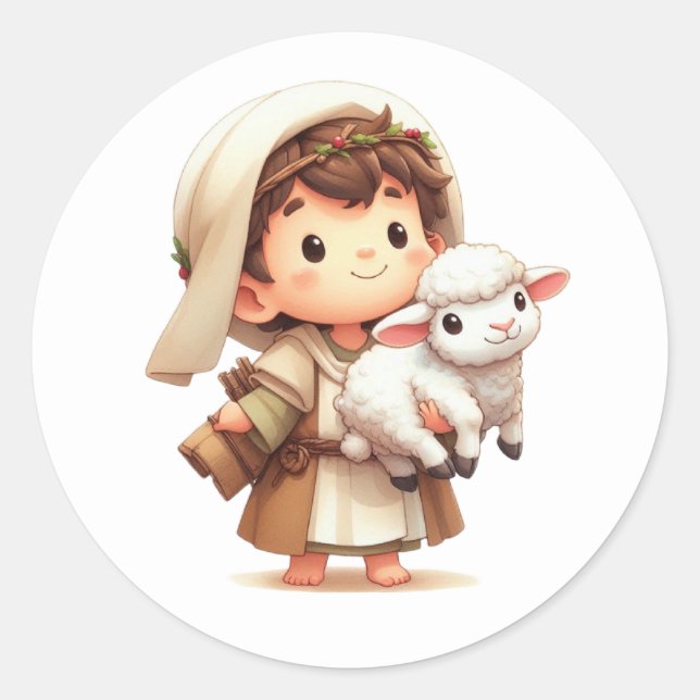 Festive Nativity Stickers (Front)