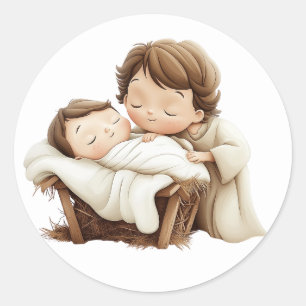Festive Nativity Stickers