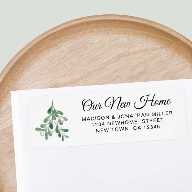 Festive New Home Return Address  Label (Creator Uploaded)
