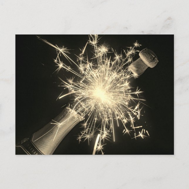 Festive New Year postcard (Front)