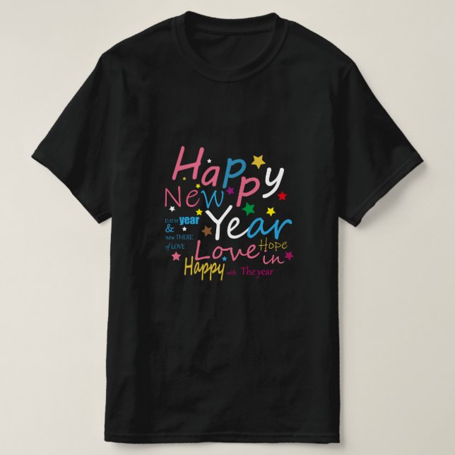 FESTIVE NEW YEAR T-Shirt (Design Front)