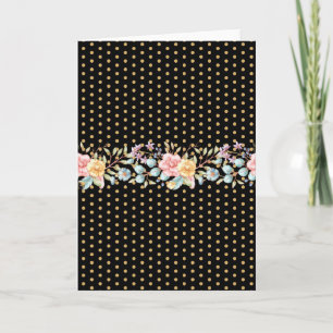 Festive Night Blooms Holiday Card