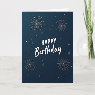 Festive Night Sky Birthday Card