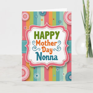 Festive Nonna Mother Day Card