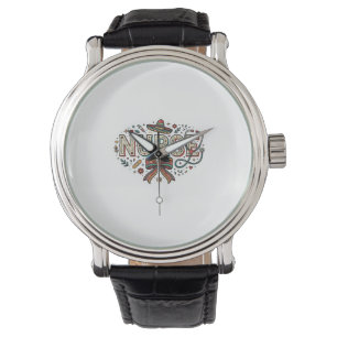 Festive Nurse Vintage Engraving Shirt Design_1 Watch