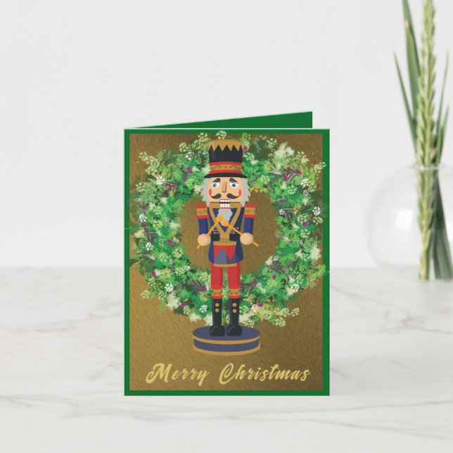 Festive Nutcracker Holiday Card (Front)