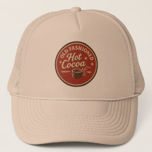 Festive Old Fashioned Hot Cocoa Christmas Trucker Hat