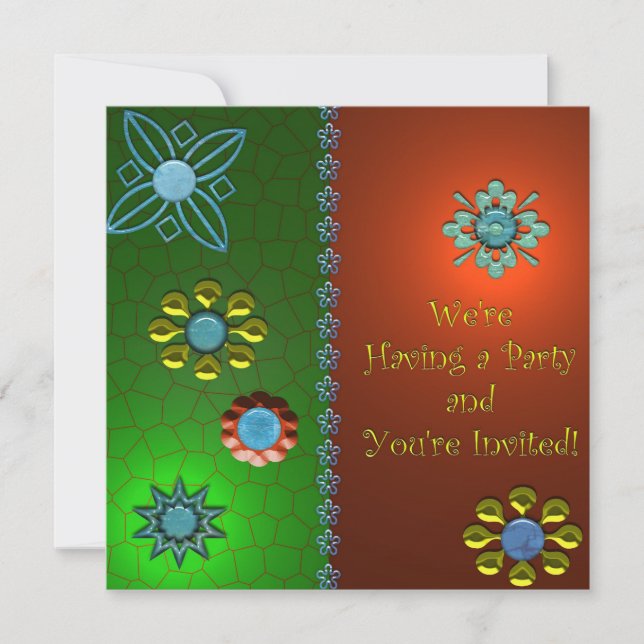 Festive Party Invitation (Front)