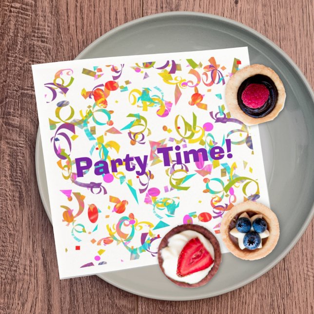 Festive Party Special Occasion Confetti Custom Napkin (Creator Uploaded)