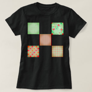 Festive Patchwork Quilt Pattern T-Shirt