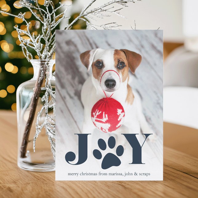 Festive Paws | Pet Photo Holiday Card (Creator Uploaded)