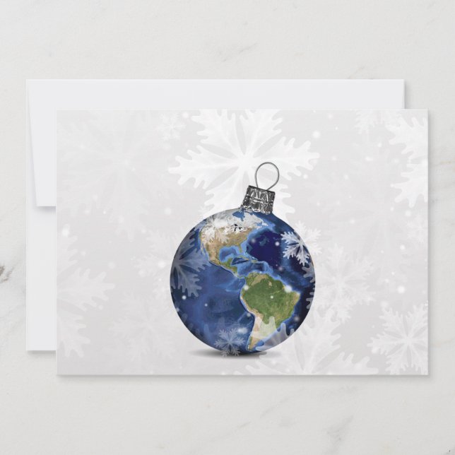 festive Peace on Earth Business holidays card (Front)