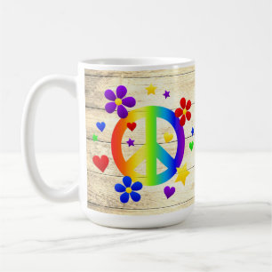 Festive Peace Symbol Coffee Mug