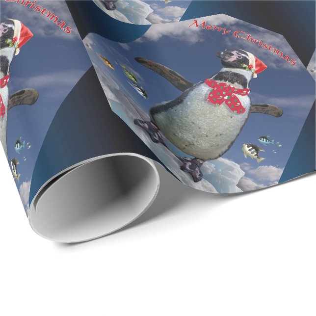 Festive Penguin Wrapping Paper - Christmas (Roll Corner)