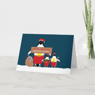 Festive Penguins, Christmas Greeting Card