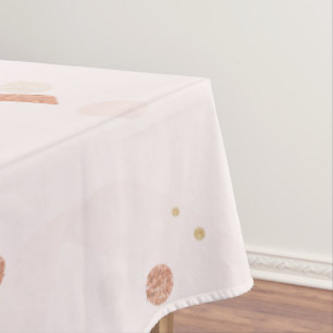 Festive Pink & Gold Pattern  Tablecloth