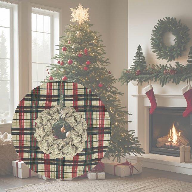 Festive Plaid Brushed Polyester Tree Skirt (Creator Uploaded)
