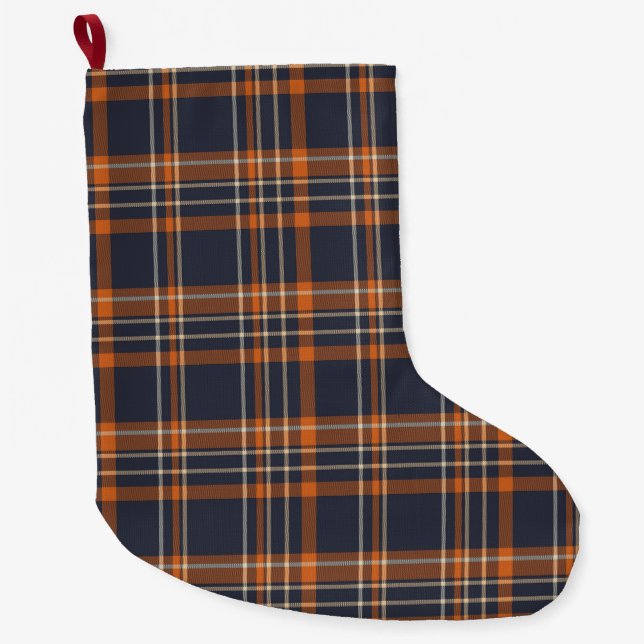 Festive plaid Christmas stocking (Front)