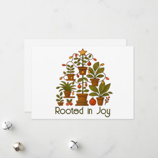 Festive Plant Lover Botanical Holiday Greetings