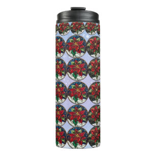 Festive Poinsettia Wonderland Travel Mug