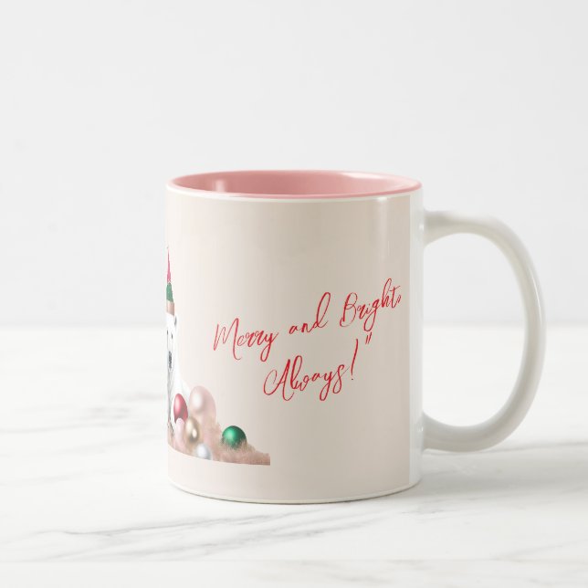 Festive Polar Bear Christmas Mug (Right)