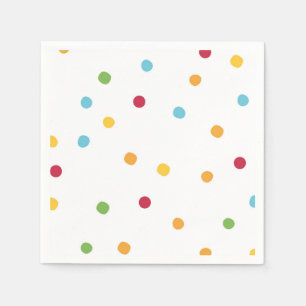 Festive Polka Dot Birthday Party Napkins