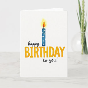 Festive Polka Dot Candle Card