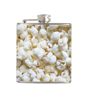 Festive Popcorn Texture Photography Decor Hip Flask