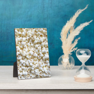 Festive Popcorn Texture Photography Decor Plaque
