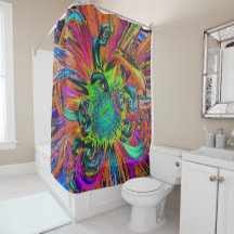 Festive Psychedelic Colourful Dahlia Flower Petals