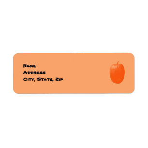 Festive Pumpkin Address Labels Template