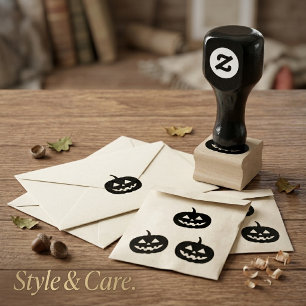 Festive Pumpkin Mark DIY Craft Rubber Stamp