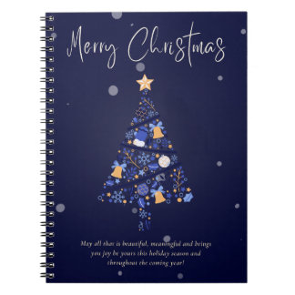 Festive Purple Christmas Cheer Notebook