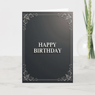Festive Raised Birthday Card