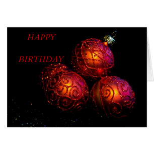 Festive Red Baubles