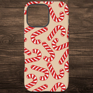 Festive Red Candy Cane iPhone 16 Pro Max Case