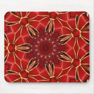 Festive Red Mouse Pad
