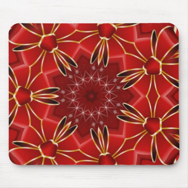 Festive Red Mouse Pad (Front)