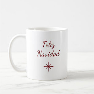 Festive Red Snowflake Christmas Holiday  Coffee Mug