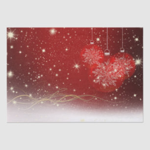 Festive Red, White and Gold Holiday Tissue Paper